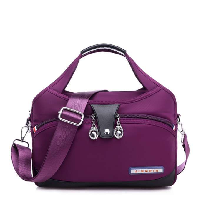High Quality Large Capacity Waterproof Anti-theft Fashion Ladies Bag (Purple)